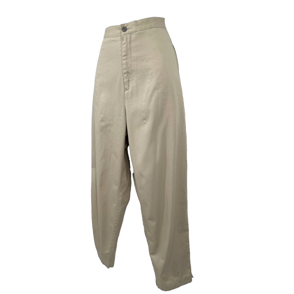 Liz Claiborne Liz Sport Womens Casual Chino Pants Size Petite 14P Beige Cotton - Picture 5 of 12